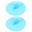 2Pièces Couvercles Silicone Antifuite Pour Mug Bleu Décor 6
