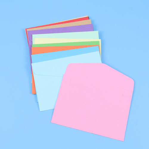100Pcs Mini Färgade För Postkort Brev Skrivunderlag 2