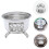 1 Set Portabel Campinggrill, Rostfritt Campningsspis, Bbq 5