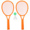 1 Set/4 Delar Tennisracket Förälder-Barn Bollar 8