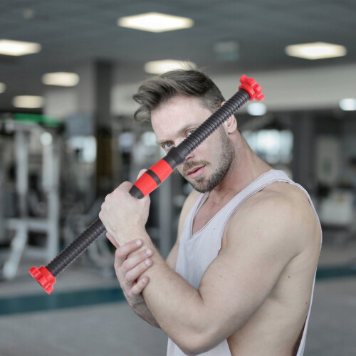 2St 50 Cm Hantelstänger Spinlås Och 4 Mutter För Gymträning 2
