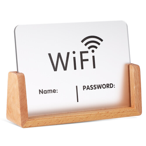 Wifi Lösenordskylt Bräde För Företag