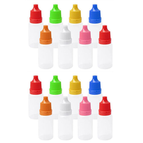 50Pcs Flaskor Translucent Squeezable Droppare För Ögenvätska 2
