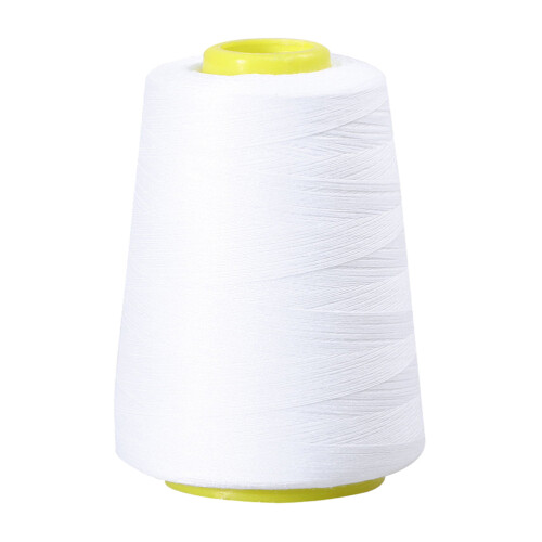 20/2 4000 Yard Polyester Sytråd Praktiska Kläder Trådar (Vit)