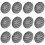 12 Stuks Luidsprekerbeveiligingsrooster Microfoon Decoratief Cirkel 1