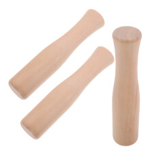 3Pcs Trämortel För Vitlök, Nötter Kryddor