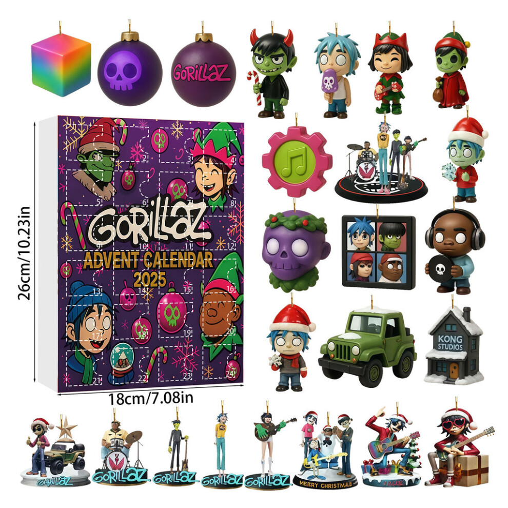 (Gorilla) Gorilla Air Force Ballet Christmas Advent Calendar Blind Box Day Countdown 24