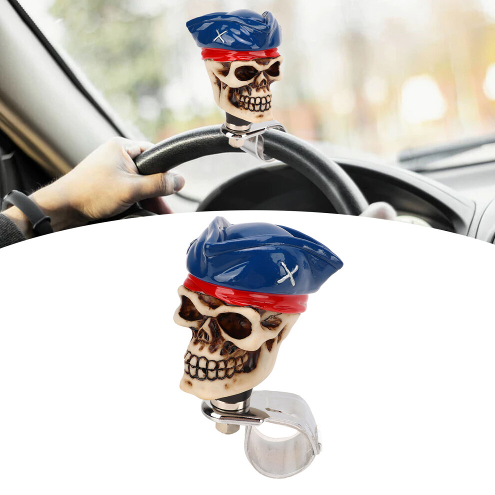 Skull Shape Steering Wheel Spinner 3Cm Resin Turn Knob For Cars Trucks Boats 9491356647062