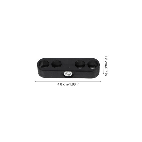 1Set Black ABS Car Ignition Wire Separators Kit with 2-4 Hole Holders 1