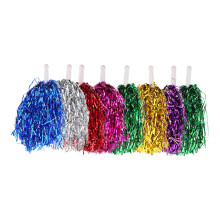 8Pcs Cheerleaderutrustning Med Glänsande Pom-Poms Och Handtag