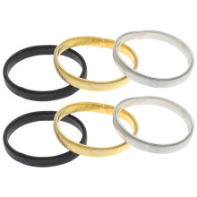 6Pcs Manschettknappar Skjortermanschetter Metall