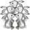 5Pcs Bunny Foil Balloons For Easter Celebration 1