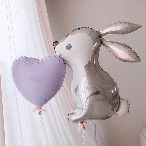 5Pcs Bunny Foil Balloons For Easter Celebration 1