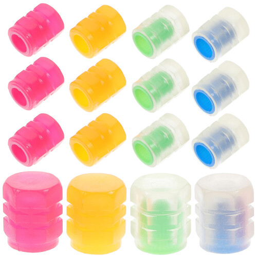 24Pcs Däcklockar I Mörkret Fluorescerande Ventillockar