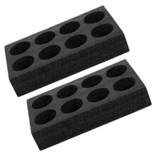 2St Kaffebägare Med 8 Hål, Foam För Varmt Eller Dryck