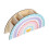 regenbogenförmiger holz-stiftehalter, schreibtischorganizer 1