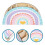 regenbogenförmiger holz-stiftehalter, schreibtischorganizer 10