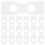Blank Labels Waterproof White 100pcs 3.5x2.4x0.04in 1