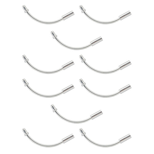 20Pcs Professionella V-Broms Kabelguide Rör För (Silver)