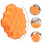 Silikon Waben Kuchen Backform Orange Kreative Backhilfe 6