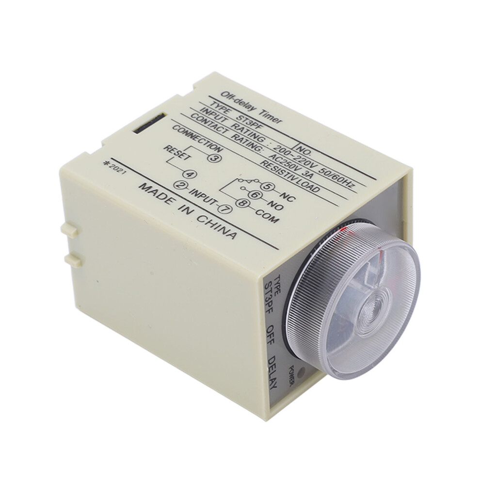 Ac200â220V St3pf Delay Timer Accurate Relay With Strong Pvc Shell 8481356648450
