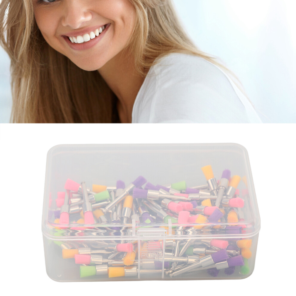 100pcs Silicone Dental Polishing Brushes for Whitening & Oral Care