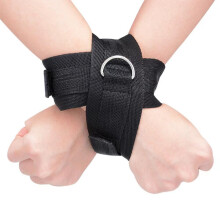 SM Cross Cuffs Wraparound Crisscross Bondage Cuffs, Webbing Model 133, Sponge Cuffs, Easy To Carry