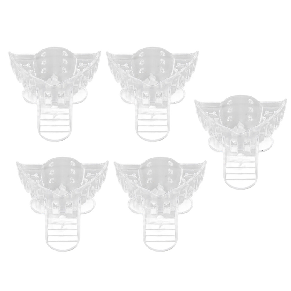 5pcs Disposable Transparent Dental Impressions Tray for Upper Teeth Mold