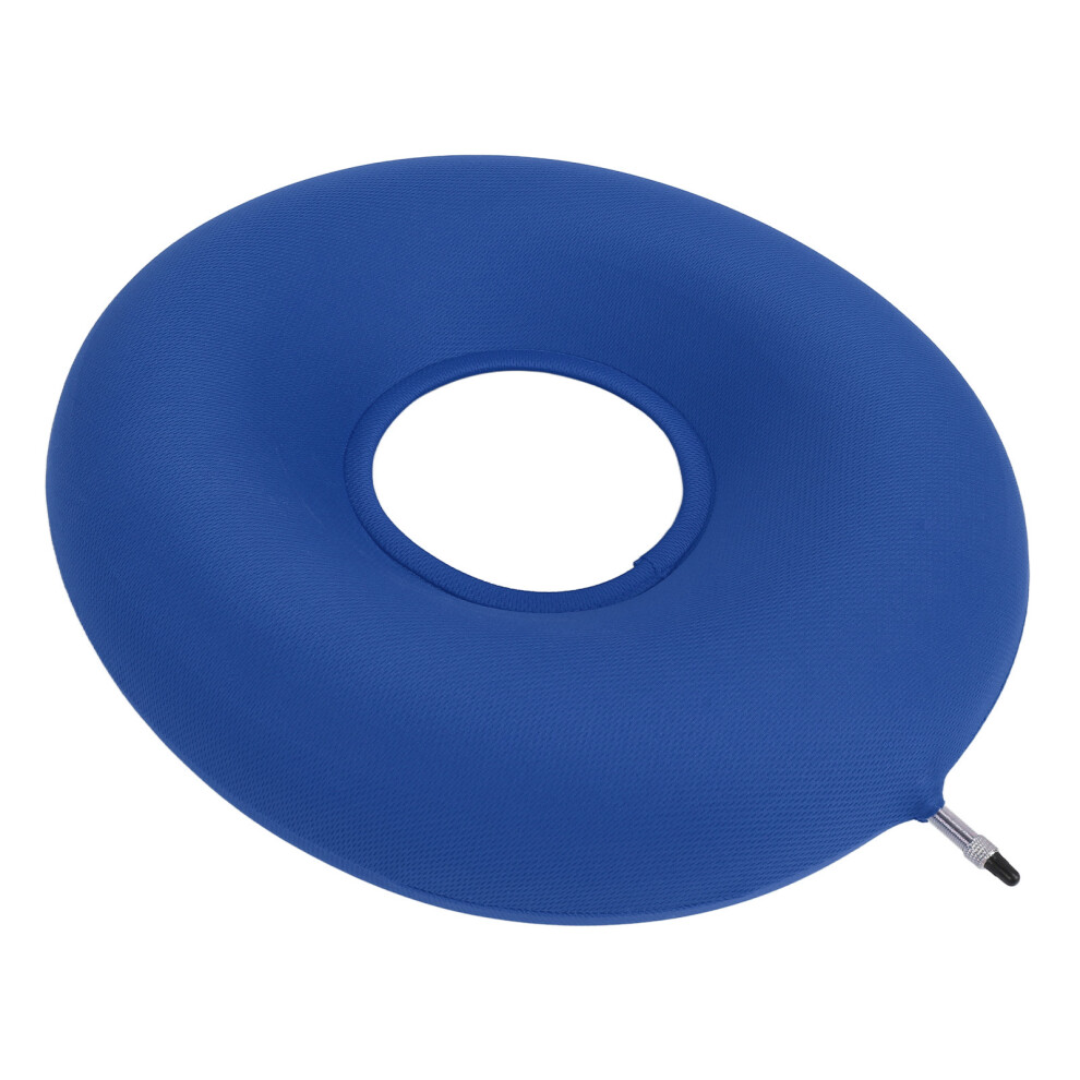 Blue Thick Inflatable Donut Cushion For Bed Sores Prevention, Easy Clean