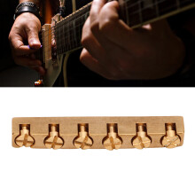 Messing 6-Saiten-Gitarrenseitenhalbknoten, verstellbares Ersatzteil für Bass