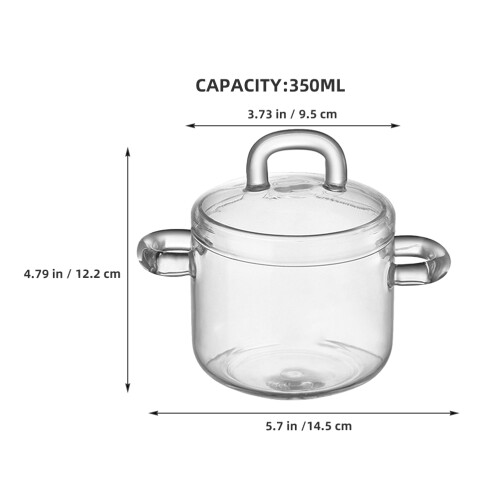 Simmer : 350 Ml Transparent För Grytor, Suppor, Pasta 2