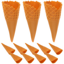12 stücke mini-eiswaffel-modell, realistisch, künstlich, für diy