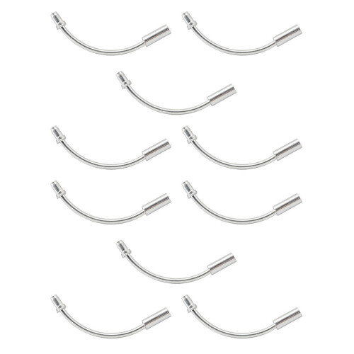 20Pcs Professionella V-Broms Kabelföringsrör För (Silver)
