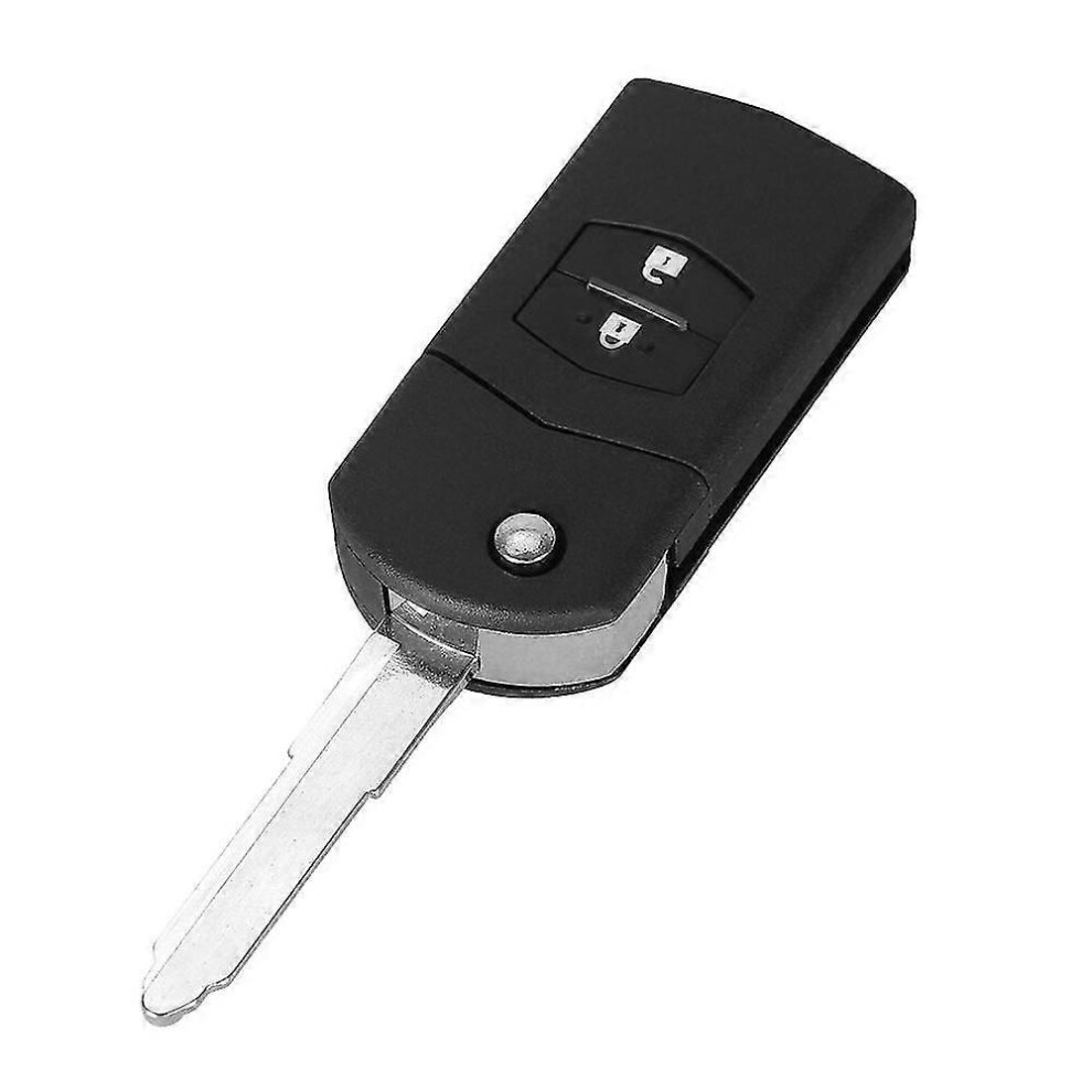Kikidex (As Show, One Size) Flip Remote Key Shell 2 Buttons Cover For Mazda