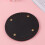 14 Cm Rund Pu Handgjord Stickaccessoar Svart 4