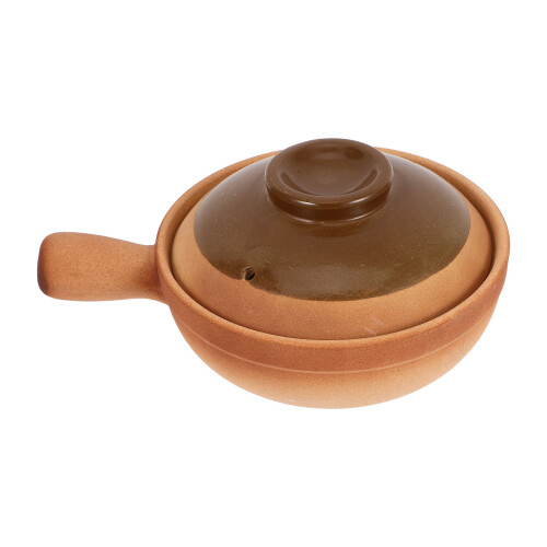 Traditionell Lergryt För Lagring, Risgröt, Stew Med Lock