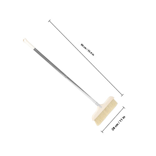 Sweeping Broom Avtagbar Borste Med Långt Handtag För Golvvärmning 1