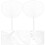 10Pcs Japansk Väderkvarn Diy Set Handfläkt (Vit) 2