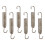 6Pcs Utsläppssystem För Motorcykel Roterbara Fästfjädrar 2