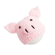 Nya Föräldrar Fotoprops Bebis Virkad Hatt Charmerande Flodhäst (Rosa)