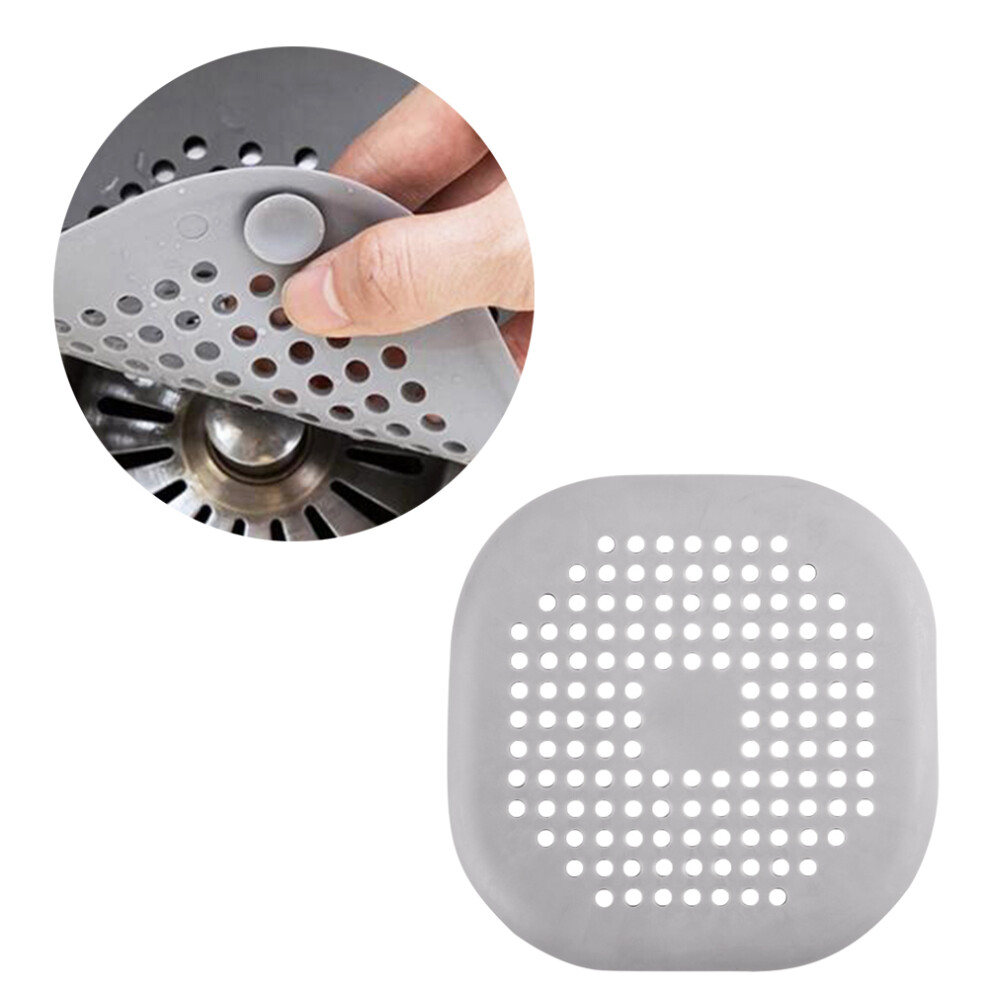 Grey Kitchen Hair Catcher Sink Filter Anti-Clogging Drain Strainer 3381152625578