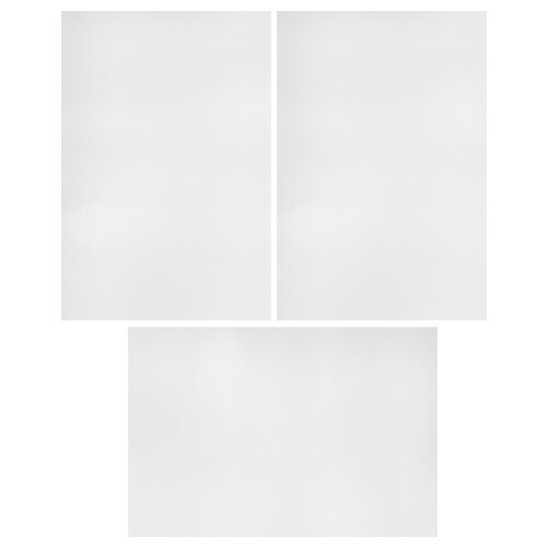 3Pcs Aluminiumplatta A4 Sublimation Tom Metallskylt Diy