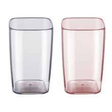 2Pièces Tasses Transparente Pour À Dents Boissons