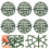6Pcs Konstgjord Växt Topiary Boll Stöd Ram Rack 3