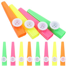 24 Pcs Färgglada Plastkazookas För Barn Lekfulla Musikinstrument