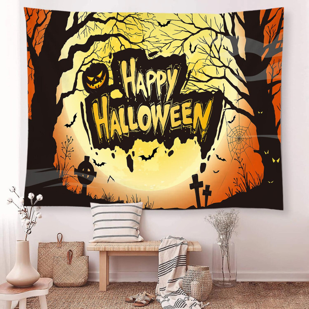 Kikidex (As Show, One Size) 59*78 Inch Halloween Photography Background Scary Background Halloween Party Decoration