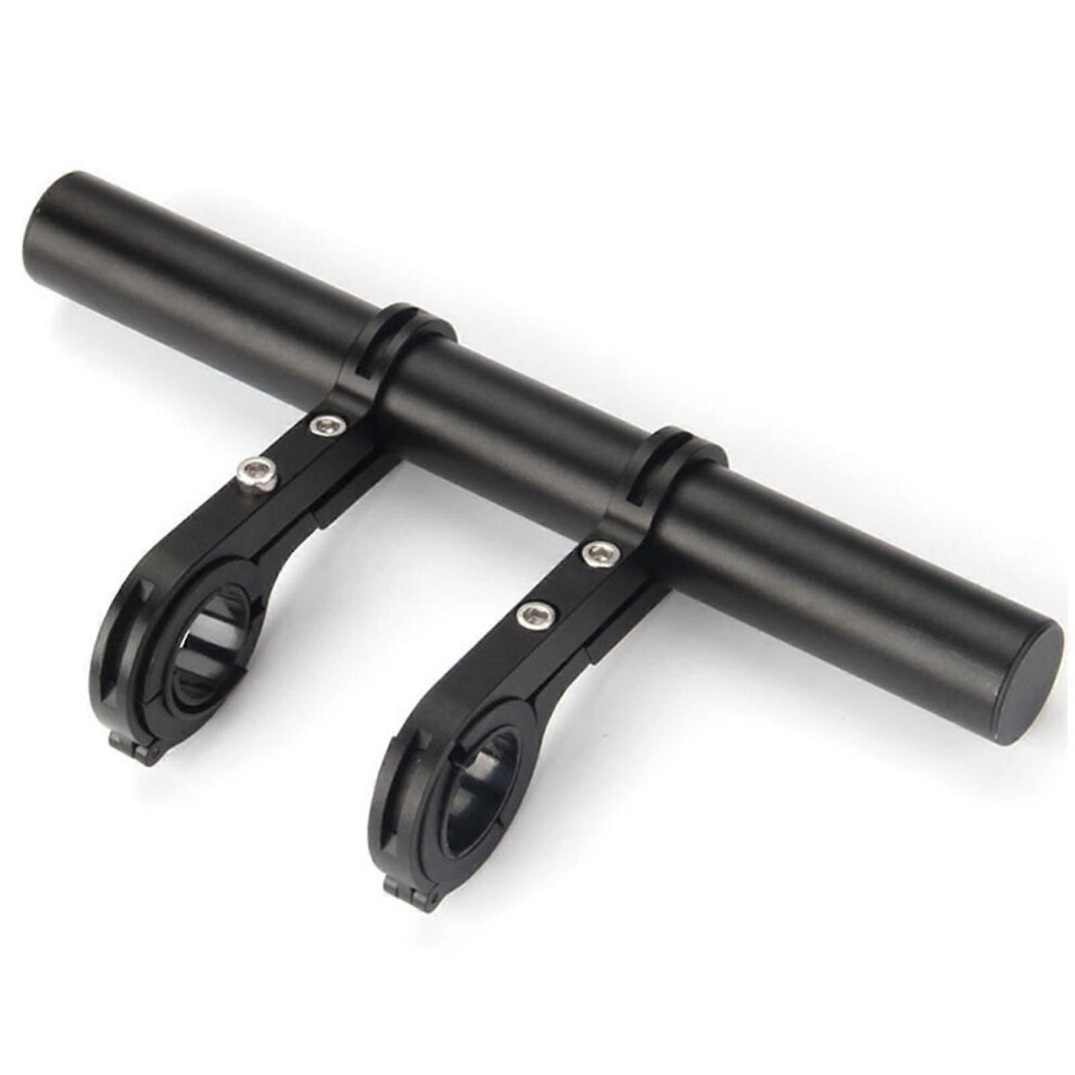 Kikidex (As Show, ) 30Cm Bicycle Handlebar Extender Mount, Aluminum Alloy, Front Light, Speedometer, Horn Holder Black
