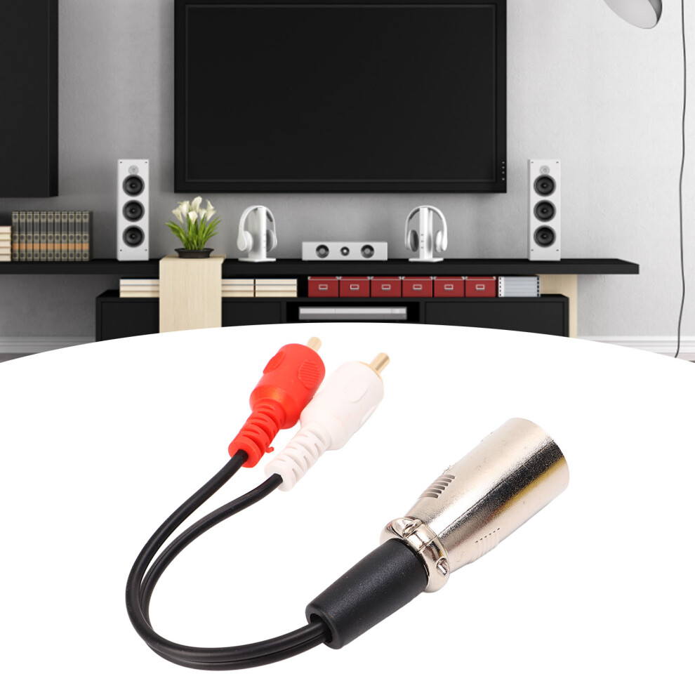 Dual Rca To Xlr Cable 15Cm Stereo Audio Adapter For Speaker, Microphone 8321356651770