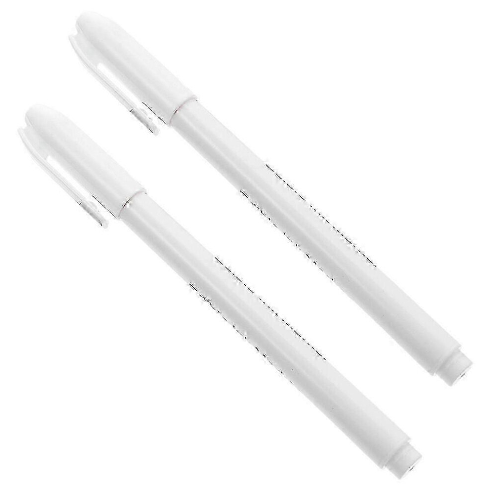 Kikidex (As Show, One Size) 2Pcs White Edible Markers For Baking - Food Coloring Pens For Diy Decorating Cookies, Cakes & Fondant