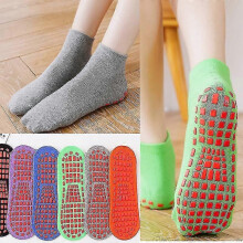 (As show, One size) 5 Pairs Of Professional Trampoline Socks Dispensing Non-slip Floor Socks Adult Home Baby Children Early Education Yoga Socks